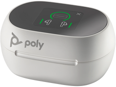 Poly Voyager Free 60+ UC White Touchscreen Charge Case for BT700 USB-A Adapter, Part# 8L587AA