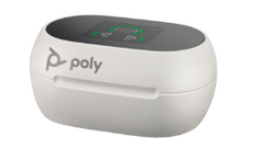 Poly Voyager Free 60+ UC White Touchscreen Charge Case for BT700 USB-C Adapter, Part# 8L590AA