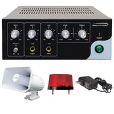 Speco Digital Deterrent Alarm Kit with 15W Amplifier, PA Speaker Horn, Strobe Flasher & Power Supply, Part# DDK2