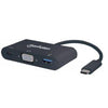 Manhattan SuperSpeed USB-C VGA Docking Converter, Part# 152044