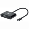 Manhattan USB-C to VGA Converter with Power Delivery Port, Part# 153430