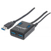 Manhattan 162302 SuperSpeed USB 3.0 Hub 4 Ports, AC/Bus Power, Stock# 162302