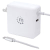 Manhattan Power Delivery Wall Charger with Built-in USB-C Cable - 60 W, Part# 180245