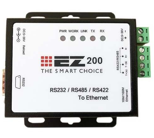 EZ Advantage EZ200 Serial to Ethernet Converter (1-Port), LAN Device ...
