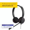 Jabra Evolve 20 MS Stereo Wired Headset / Music Headphones 4999-823-109