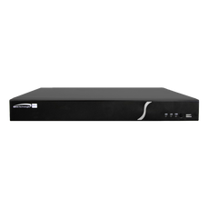 Speco 24 Channels Hybrid Recorder - 8 TVI + 8 Hybrid (TVI or IP) + 8 IP, NDAA, 32TB, Part# H24HRLN32TB