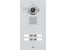 AiPhone IX Series 4-Call Button IP Video Door Station, Flush Mount, Stainless Steel, Part# IX-DVF-4A