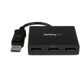 Startech 3-Port DisplayPort 1.2 Splitter, DisplayPort to 3x DP Multi-Monitor Adapter, Dual 4K 30Hz and 1080p 60Hz Computer MST Hub - Windows Only, Part# MSTDP123DP