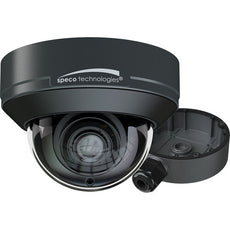 Speco 8MP Flexible Intensifier AI IP Dome Camera with Junction Box, 2.8-12mm motorized Lens,Dark Gray, NDAA, Part# O8FD1M