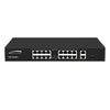 Speco P16S182 16-Port MB PoE Switch with 2GB Uplink Ports, PoE 802.3at, Part# P16S182