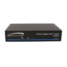 Speco 5-port switch, 4-port PoE Full Gigabit, 802.3 af/at, Part# P4S5V