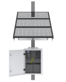 Speco SXC200 200W Solar Powered Panel, 4G Router, Enclosure, Poe Switch, Charge Controller, Part# SXC200