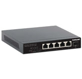 INTELLINET 6-Port PoE++ Switch with 5 x 2.5G Ethernet Ports and 1 SFP+ Uplink, IPS-05-2.5G01-120W, Black Part# 562294