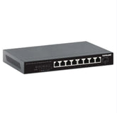 INTELLINET 9-Port PoE++ Switch with 8 x 2.5G Ethernet Ports and 1 SFP+ Uplink, IPS-08-2.5G01-230W, Black, Part# 562300