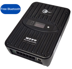 Tycon 12/24VDC Auto 40A MPPT Solar Controller w/ Status Display and Load Control, DIN Rail/Wall Mt, Lead Acid and Lithium Compatible, Bluetooth, Part# TS-SC24-40N-MPPT