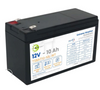 Tycon Wide Temperature 12V10AH Aluminum LFP Battery with F2 0.25″ Terminals, Part# TSBAT12-10L-WT