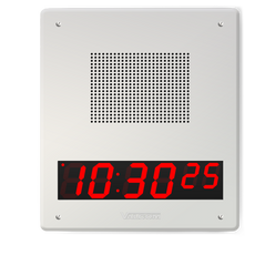 Valcom IP SPEAKER WITH 6-DIGIT CLOCK, Part# VIP-426A-D