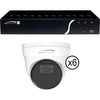 Speco 8 channel 8MP NVR with 4TB HDD & 6 4K Turret Cameras Kit, Part# ZIP4K8T6