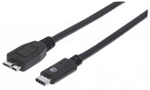 INTELLINET/Manhattan 353397 USB 3.1 Gen1 Cable USB Type-C Male / Micro-B Male, Stock# 353397
