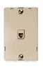 Suttle Wall Phone Faceplate: Suttle, RJ12, Screw Terminals - Ivory, Part# 630AP6-50