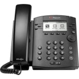 Polycom 2200-46135-001 VVX 300 6-Line Desktop Phone with Power Supply, Stock# 2200-46135-001