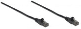 INTELLINET Network Cable, Cat6, UTP 1.5 ft. (0.5 m), Black (10 Packs), Stock# 342032