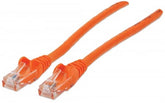 INTELLINET Network Cable, Cat6, UTP 1.5 ft. (0.5 m), Orange (10 Packs), Stock# 342230