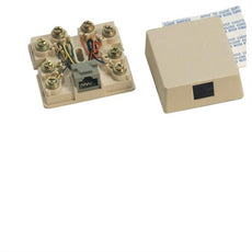 Suttle Simplex Pre-wired 8-conductor Programmable Jack Assembly, Non-keyed, Screw Terminals