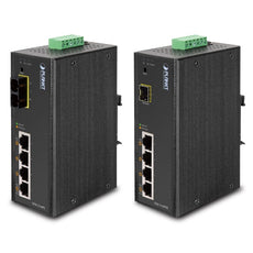 PLANET ISW-514PSF IP30 4-Port/TP+1-Port Fiber(SFP) Web/Smart POE Industrial Fast Ethernet Switch (-10 to 60 C), Stock# ISW-514PSF