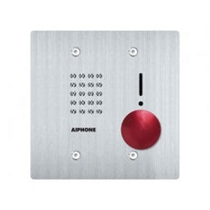 Aiphone IS-SSR-2G AUDIO SUB STATION, FLUSH MOUNT 2-GANG VANDAL RESISTANT W/RED BUTTON, STAINLESS STEEL, Stock# IS-SSR-2G