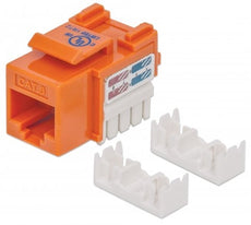 INTELLINET IKJ-C6U-PD-OR, Cat6 Keystone Jack ORANGE, Stock# 210775