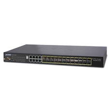 PLANET SGSW-24240 IPv6, 24-Port MiniGBIC/SFP Gigabit Layer2/L4 Advance SNMP Manageable Switch + 8-Port 10/100/1000Base-T,  trunking stack up to 16 Units, Stock# SGSW-24240