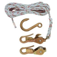 Block and Tackle with Guarded Snap/Hooks, Stock# H1802-30SSR