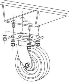 GREENLEE Box Caster Bolt Set (16-Bolt Kit) for Bi-Fold Cabinet 8060 and Mobile Workbench 3548,  Part# 08426 ~ NEW
