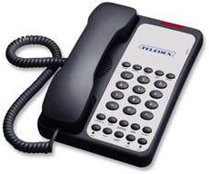 Teledex 1010S, Opal Series – Analog Corded Phones, 1 Line, Black, Part# OPL763391