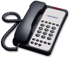 Teledex 1010, Opal Series – Analog Corded Phones, 1 Line, Black, Part# OPL762391