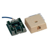 Suttle Simplex 6-conductor Jack Assembly, 110 IDC Terminals, Electrical Ivory  Part# 103A6-52