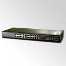 PLANET FGSW-2620VM 24*10/100Base-TX + 2*10/100/1000Base-T / Mini-GBIC (SFP) SNMP Full Managed Switch, Stock# FGSW-2620VM