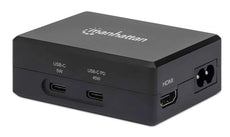 Manhattan Steam Deck Travel Dock and 52W USB Charger - Two USB-C and Two USB-A Ports, Part# 130554