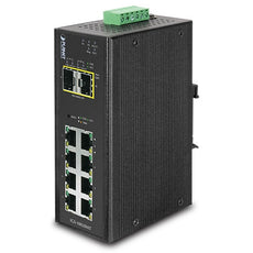 PLANET IGS-10020MT IP30 Industrial 8* 1000TP + 2* 100/1000F SFP Full Managed Ethernet Switch (-40 to 75 degree C), Stock# IGS-10020MT