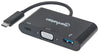 Manhattan SuperSpeed USB-C VGA Docking Converter, Part# 152044