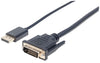 Manhattan DisplayPort 1.2a to DVI Cable, Part# 152136