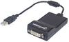 Manhattan USB 2.0 to DVI Converter, Part# 152334