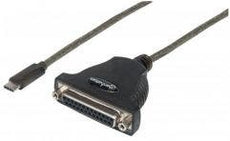 Manhattan Full-Speed USB-C to DB25 Parallel Printer Converter, Part# 152518