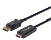 Manhattan DisplayPort to HDMI Cable, 6 ft., 4K@60Hz, Part# 153201