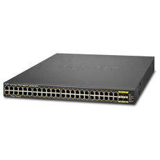 PLANET WGSW-48040HP L2+ 48-Port 10/100/1000T 802.3at POE+ plus 4 shared 100/1000Mbps SFP Managed Switches with Hardware Layer3 IPv4/IPv6 Static Routing (600Watts), Stock# WGSW-48040HP