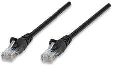 INTELLINET/Manhattan 320801 Network Cable, Cat5e, UTP 100 ft. (30.0 m), Black (10 Packs), Stock# 320801