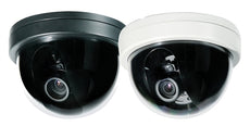 SPECO Indoor SCS Focus Free Dome Camera-Black Housing 3.7-10mm Motorized Lens, 12VDC, on Board Control