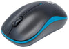 Manhattan MM-SUCCESS-BL, USB, Three Buttons with Scroll Wheel, 1000 dpi, Blue/Black,  Part# 179416