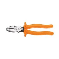 Klein Tools 9" Insulated High-Leverage Side-Cutting Pliers - Connector Crimping Stock# D213-9NE-CR-INS
